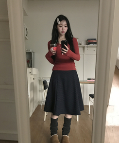 ドットミディスカート mini dot