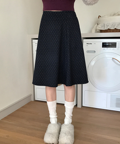 ドットミディスカート mini dot