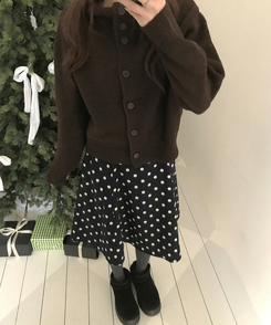 ドットミディスカート big dot