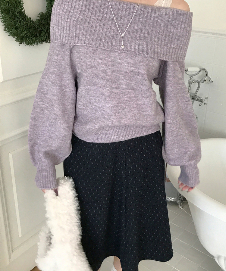 ドットミディスカート mini dot