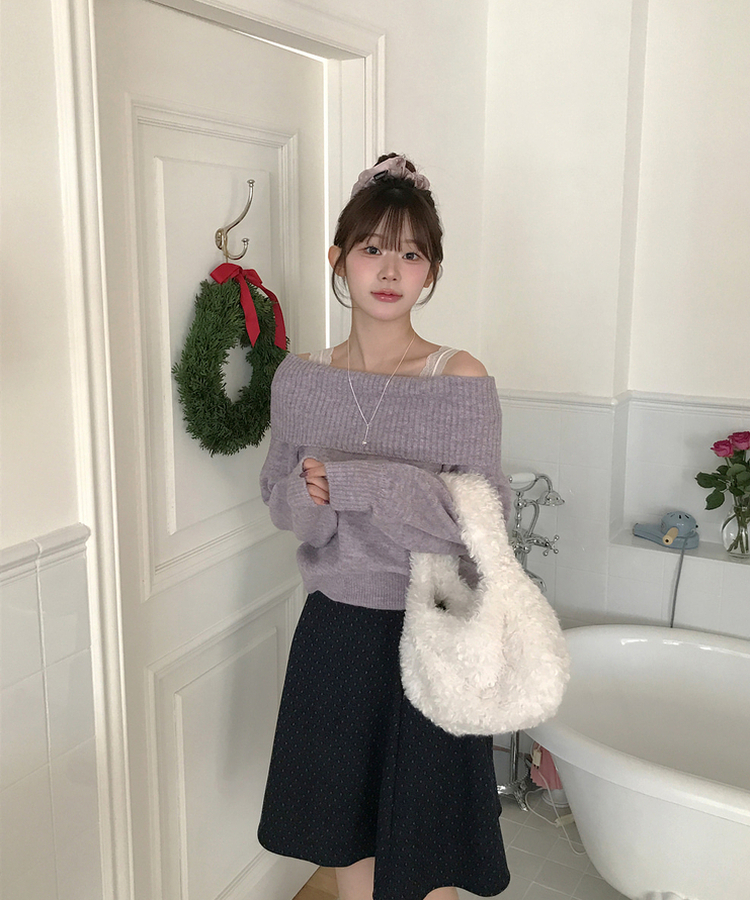 ドットミディスカート mini dot