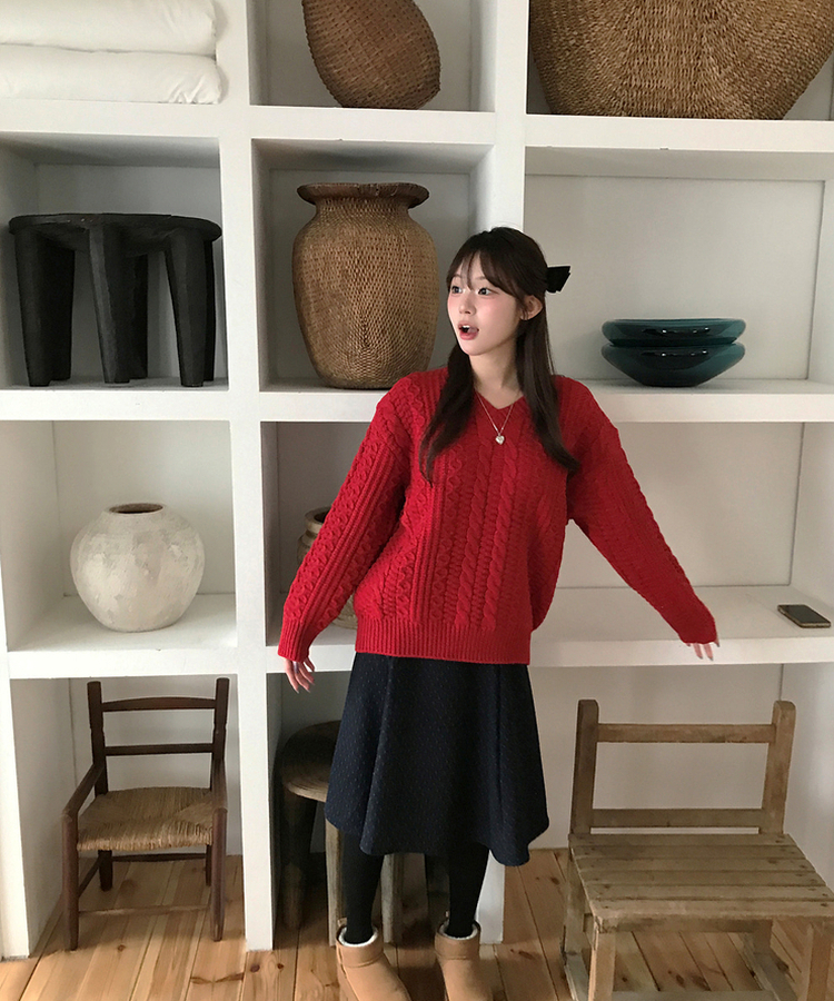 ドットミディスカート mini dot