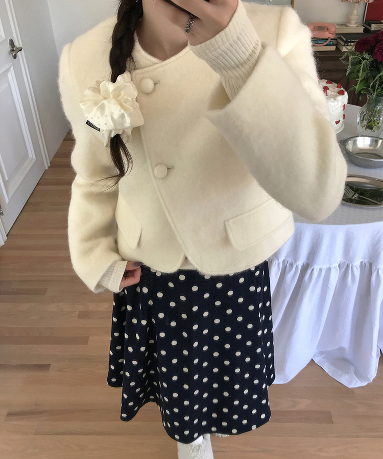 ドットミディスカート big dot