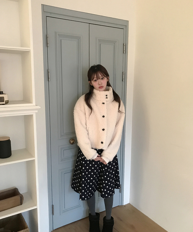 ドットミディスカート big dot