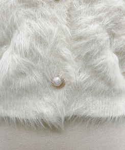 真珠ファーカーディガン