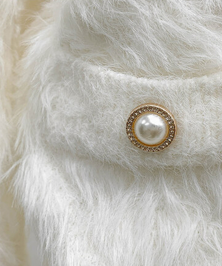 真珠ファーカーディガン