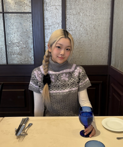 레이어드 반팔 폴라 니트 먹색