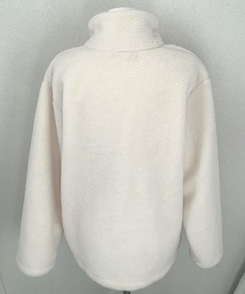 ハイネックツーボタンファーウールコート