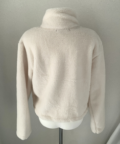 ハイネックツーボタンファーウールコート