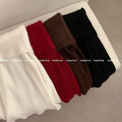 アンゴラリブオフショルダーニット