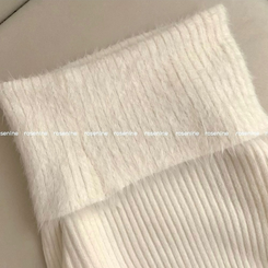 アンゴラリブオフショルダーニット