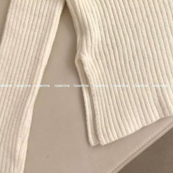 アンゴラリブオフショルダーニット