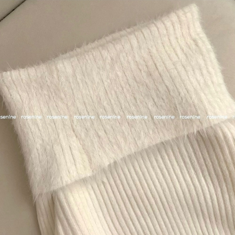 アンゴラリブオフショルダーニット