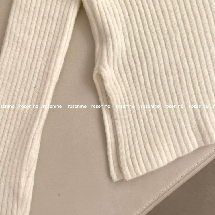 アンゴラリブオフショルダーニット