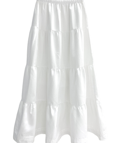 スエードティアードロングスカート