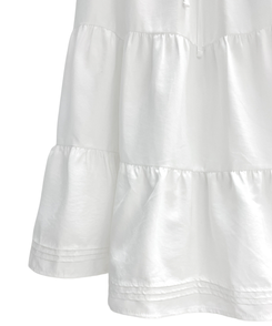 スエードティアードロングスカート