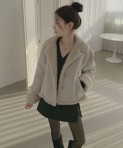 スエードテディベアファームスタン CREAM