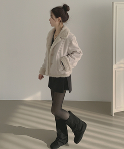 スエードテディベアファームスタン CREAM