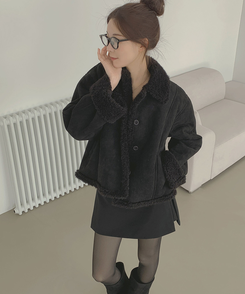 スエードテディベアファームスタン BLACK