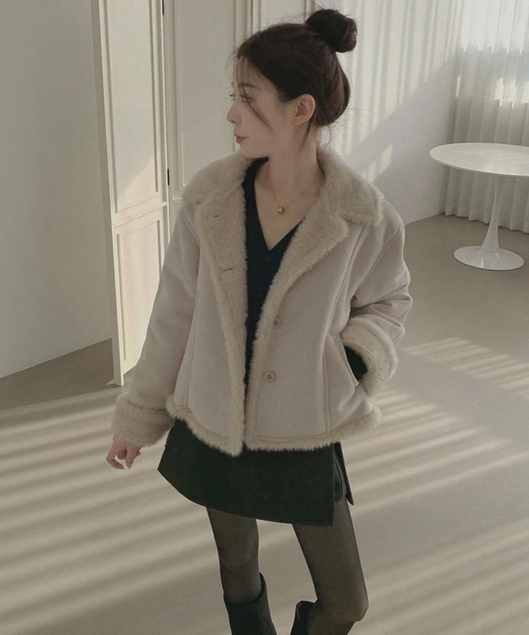 スエードテディベアファームスタン CREAM