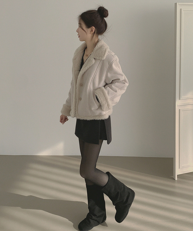 スエードテディベアファームスタン CREAM