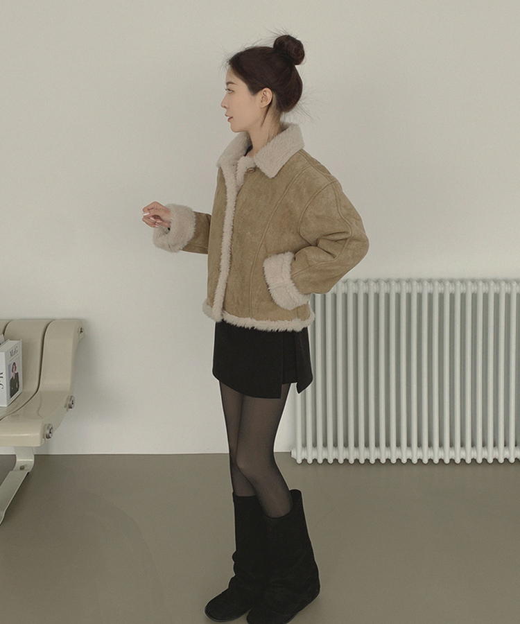 スエードテディベアファームスタン BEIGE