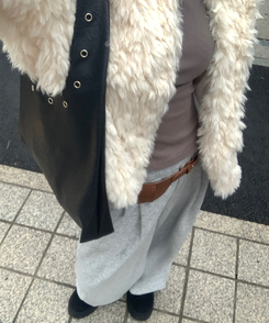 スタッドアイレットレザーバッグ Black(Winter)