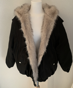 フロムファーフードボタンミリタリーダウン