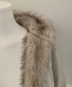 フロムファーフードボタンミリタリーダウン