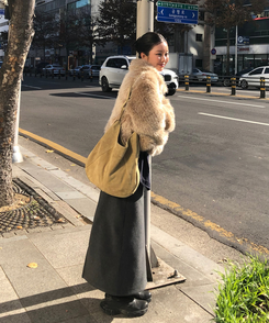 ベージュファージャケット BEIGE