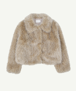 ベージュファージャケット