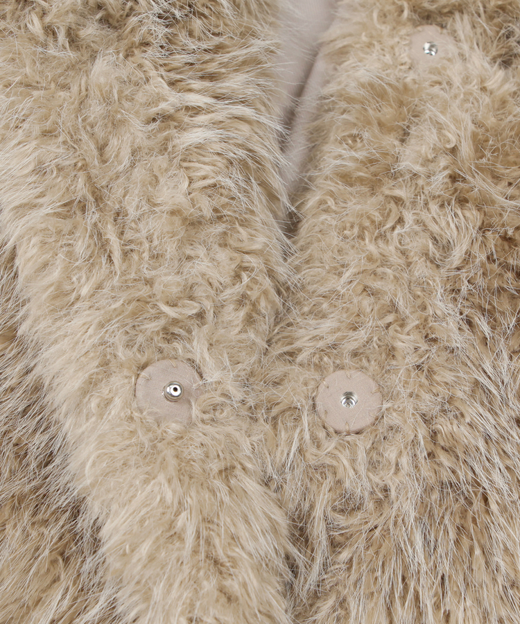 ベージュファージャケット