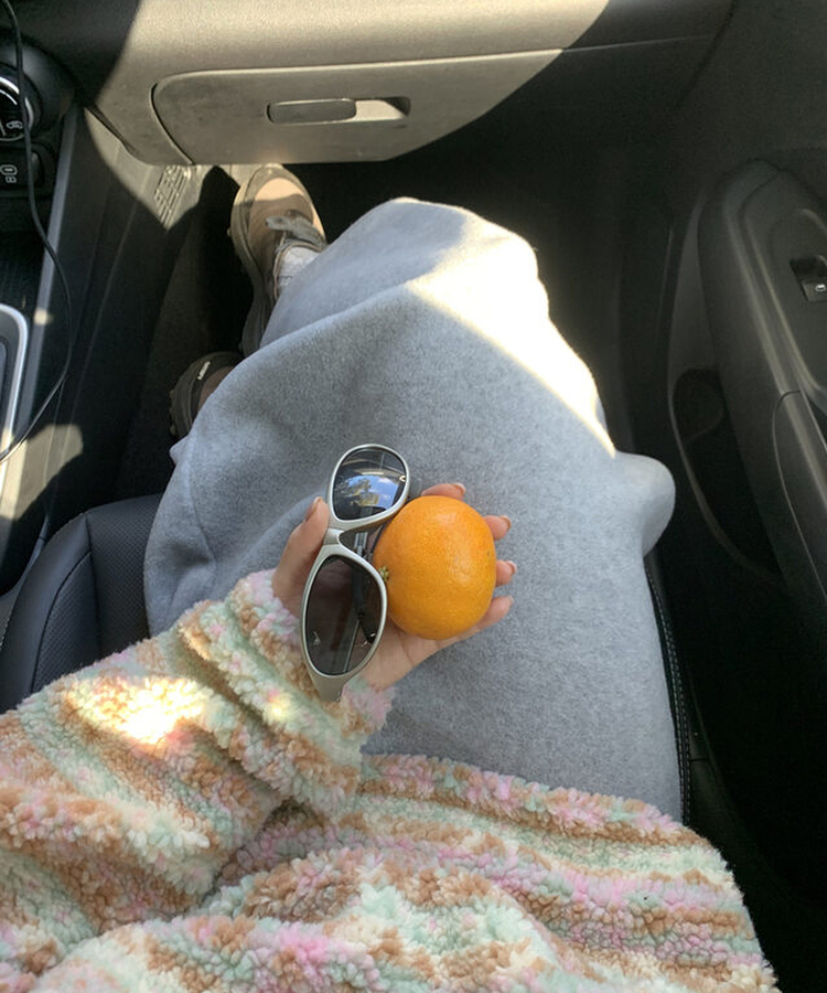 【起毛】ウォームフリーススカート GRAY