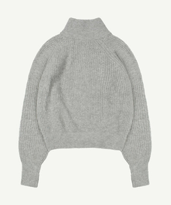 ニットジップアップ