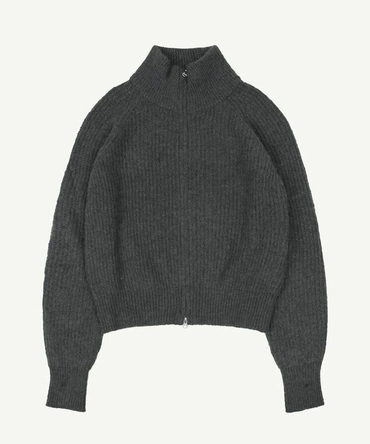 ニットジップアップ