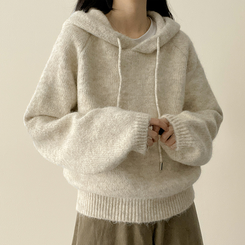 バミューフードニット(6color) BEIGE