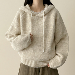 バミューフードニット(6color) BEIGE