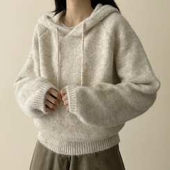 バミューフードニット(6color) BEIGE