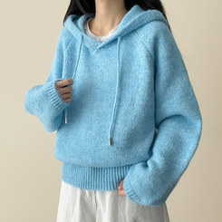 バミューフードニット(6color) BLUE