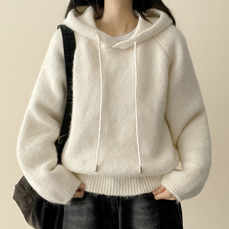 バミューフードニット(6color) IVORY