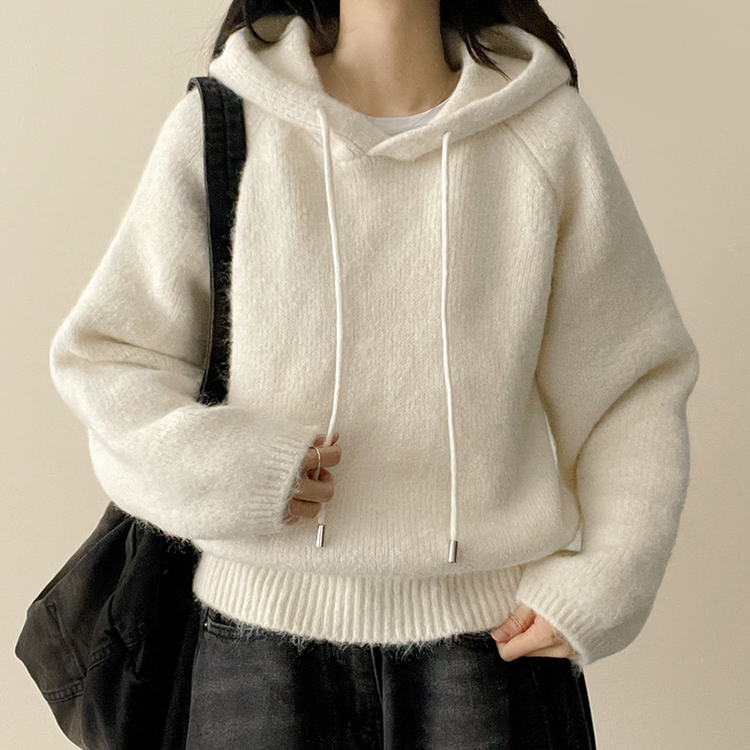 バミューフードニット(6color) IVORY