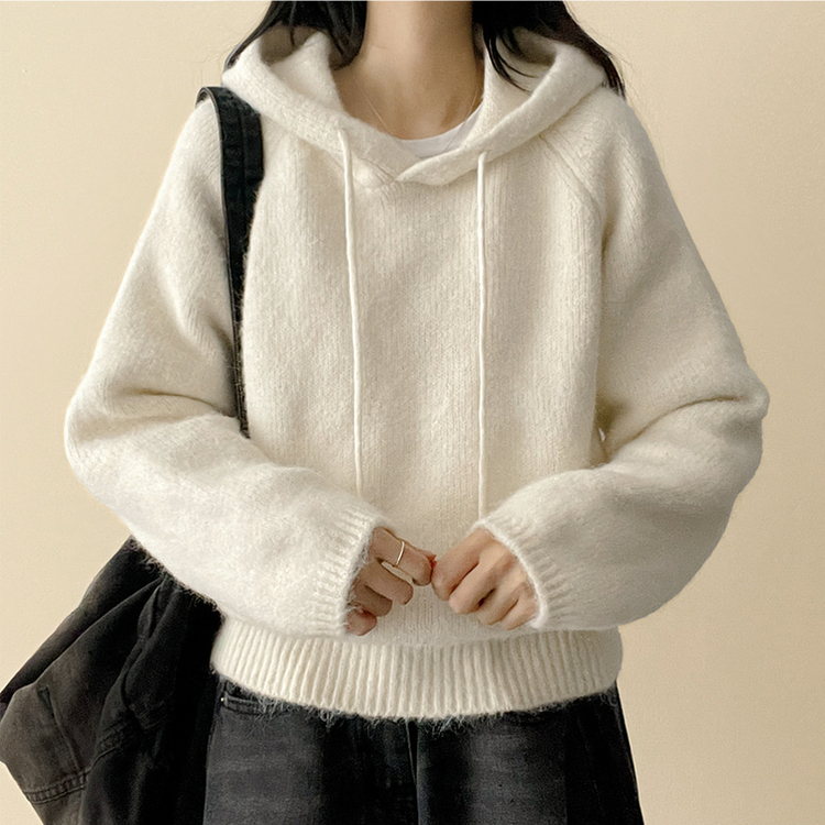 バミューフードニット(6color) IVORY