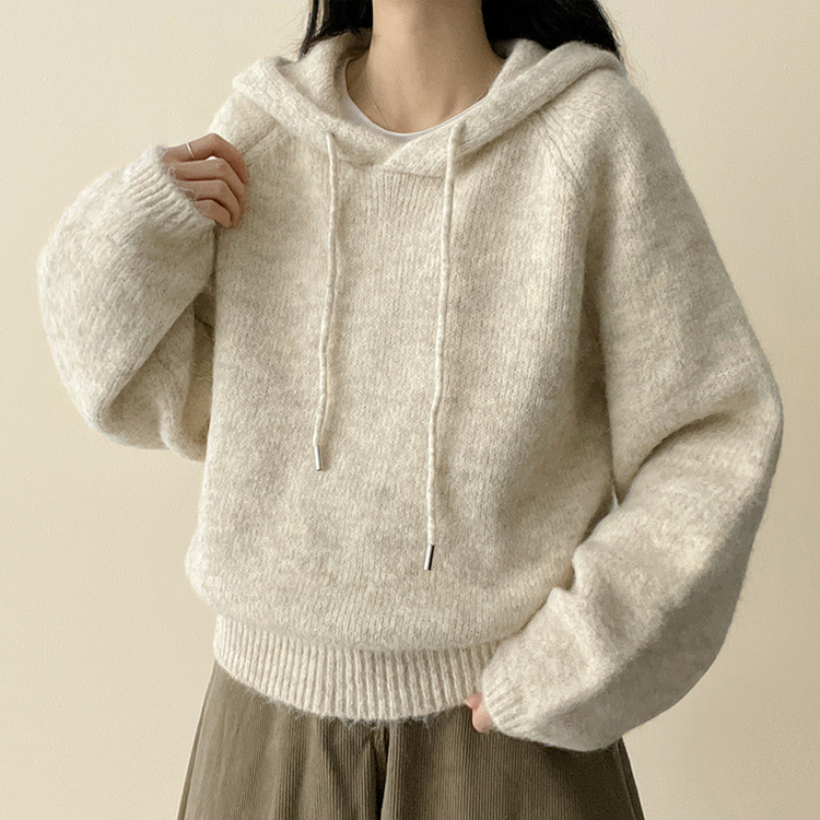 バミューフードニット(6color) BEIGE