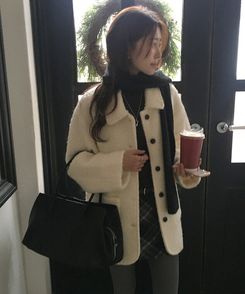 スノーハーフコート IVORY