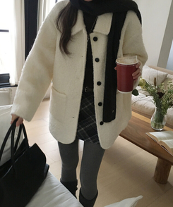 スノーハーフコート IVORY