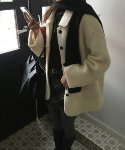 スノーハーフコート IVORY