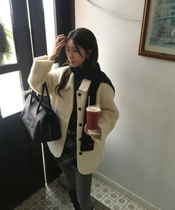 スノーハーフコート IVORY