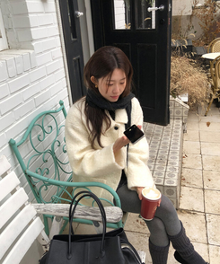 スノーハーフコート IVORY