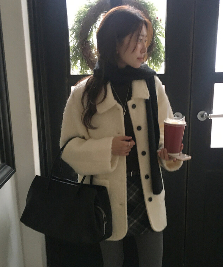 スノーハーフコート IVORY