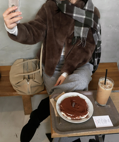 ミンクファージャケット BROWN